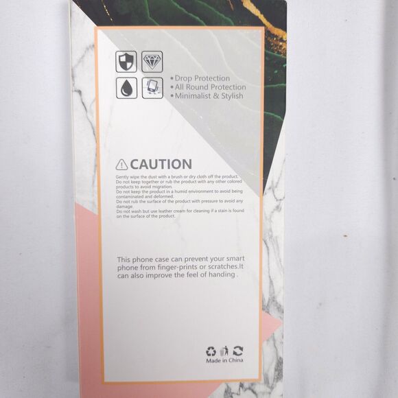 NIB Samsung Galaxy S22 Ultra Green Marble Design Protective Phone Case - Picture 2 of 4